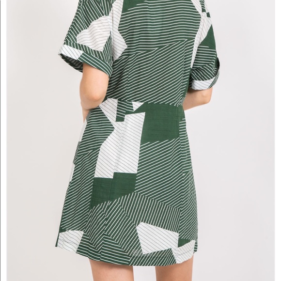 NEW! Retro Print Tie Front Dress - Picture 3 of 4